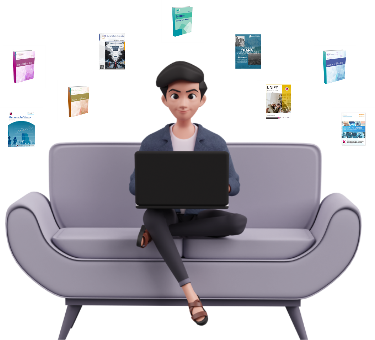 faq boy with logos